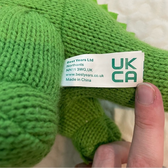 (2) Crochet Style Colorful Dinosaur Plush Toys Long Neck Triceratops Best Years - Picture 4 of 16